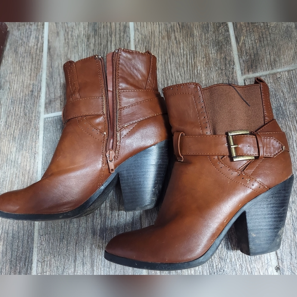 Brown booties